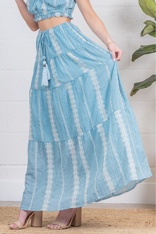 GYSPY LAYER MAXI SKIRT