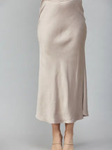 Satin Midi Skirt
