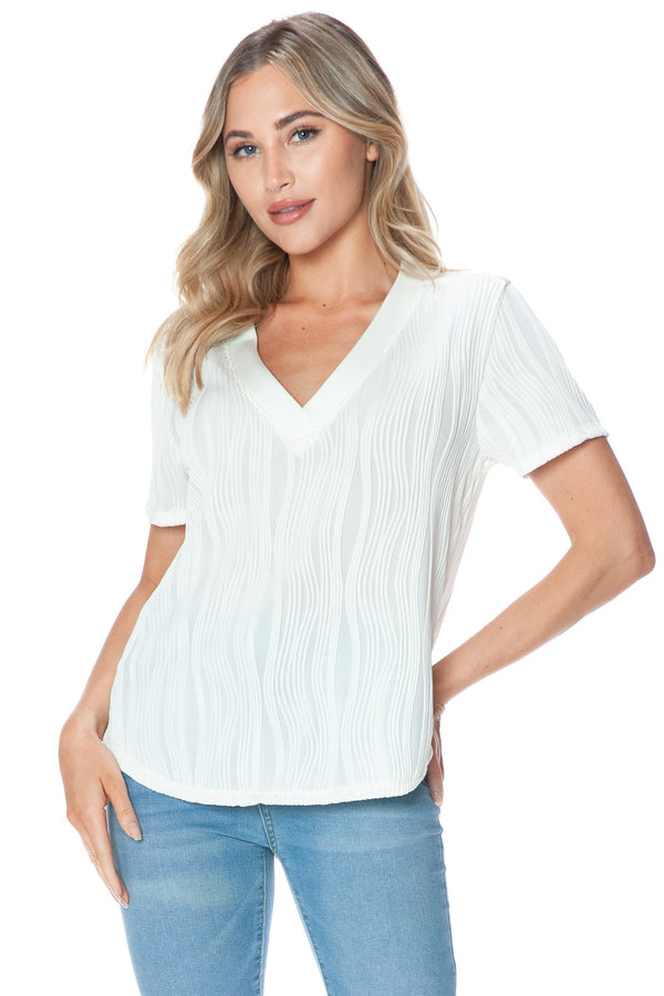 Ariella|V Neck Top