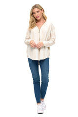 Ariella| Sleeve Zipper Top