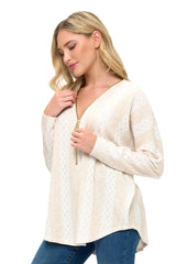Ariella| Sleeve Zipper Top