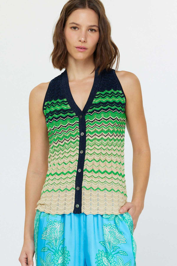 Current Air|Sleeveless Knit Top