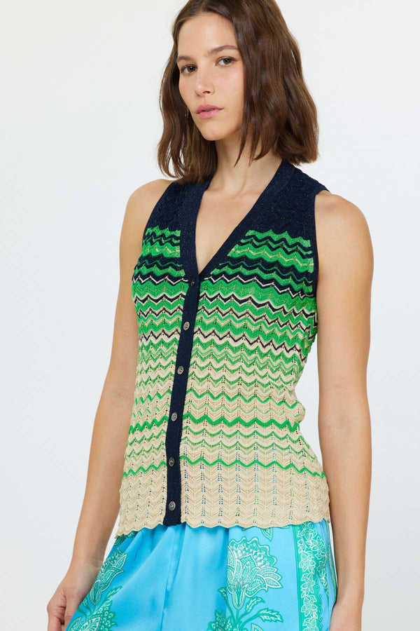 Current Air|Sleeveless Knit Top