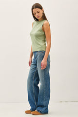 Sage Cotton Blend Tank