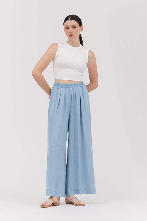 Chambray Pants