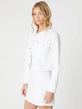 Level 99|Remi Crop Shirt Jacket - Stillwater
