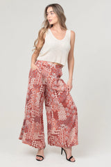 Printed Wide Leg Pants