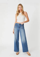 Level 99|Tribecca Sailor Wide Leg Pant