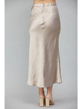 Satin Midi Skirt