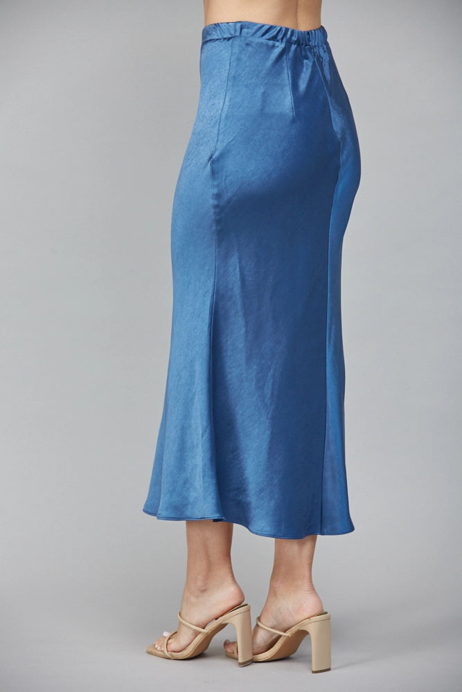 Satin Midi Skirt