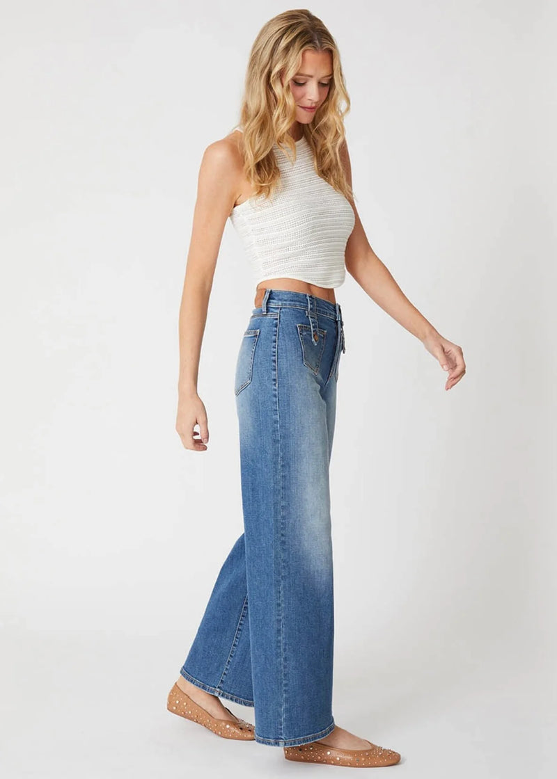 Level 99|Tribecca Sailor Wide Leg Pant