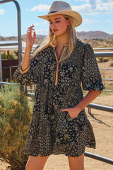Floral Boho Tunic Dress