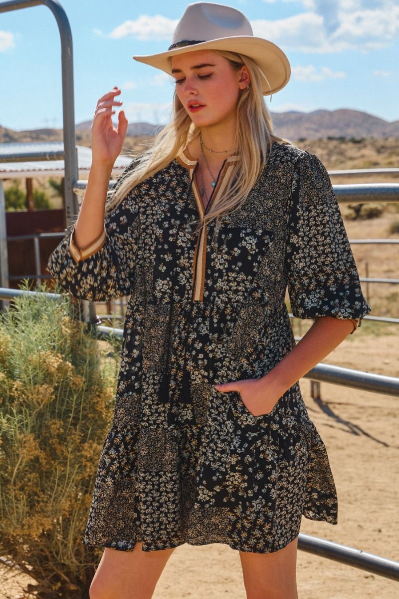 Floral Boho Tunic Dress