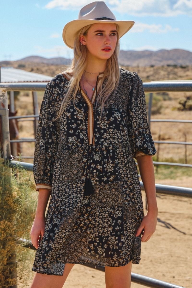 Floral Boho Tunic Dress