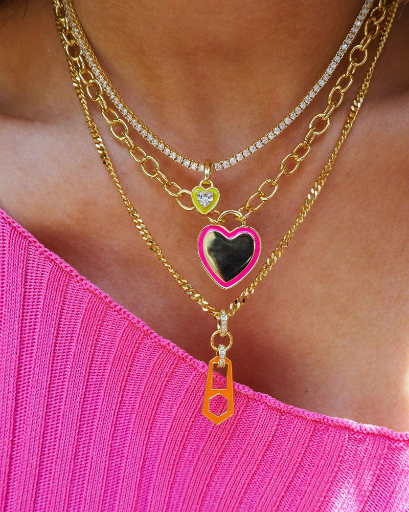 MINI BALLIER NECKLACE WITH HEART CHARM-