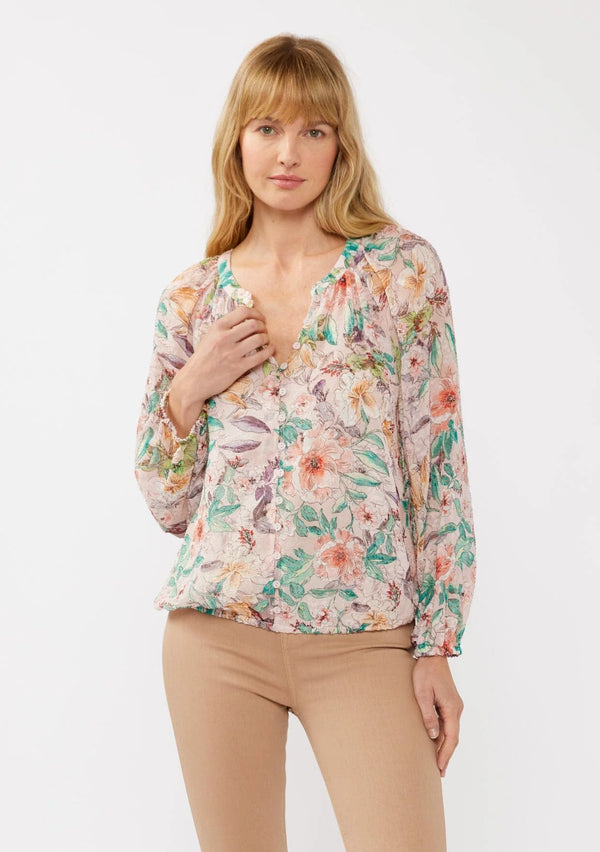 LOVESTITCH|Floral Dust Top