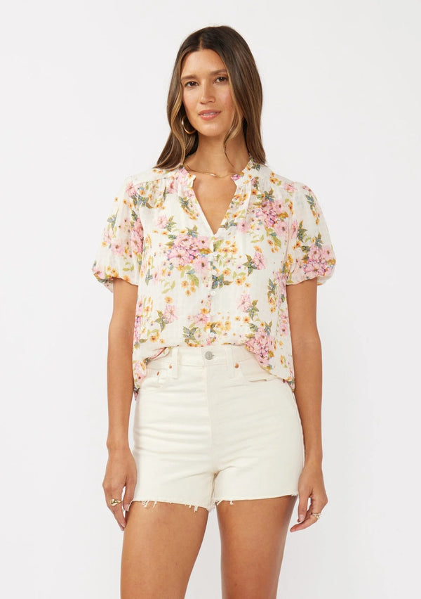LOVESTITCH|Dream Puff Sleeve Top