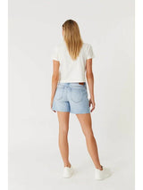 Level99| Cooper Raw Hem Short - Sunbleach Blue