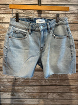 Level99| Cooper Raw Hem Short - Sunbleach Blue