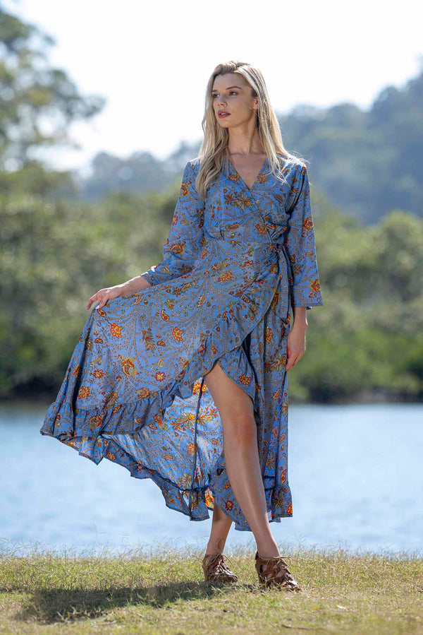 CIENNA|Janan Long Wrap Dress