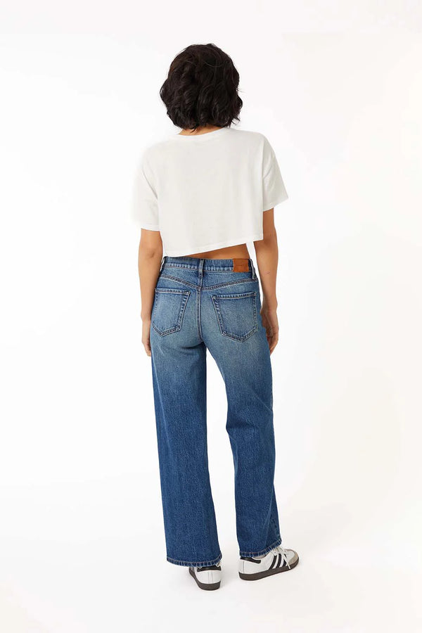LEVEL 99|Soho Fitted Wide Leg-BLUE