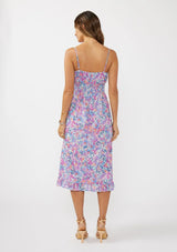 LOVESTITCH|Spaghetti Strap Bust Midi Dress