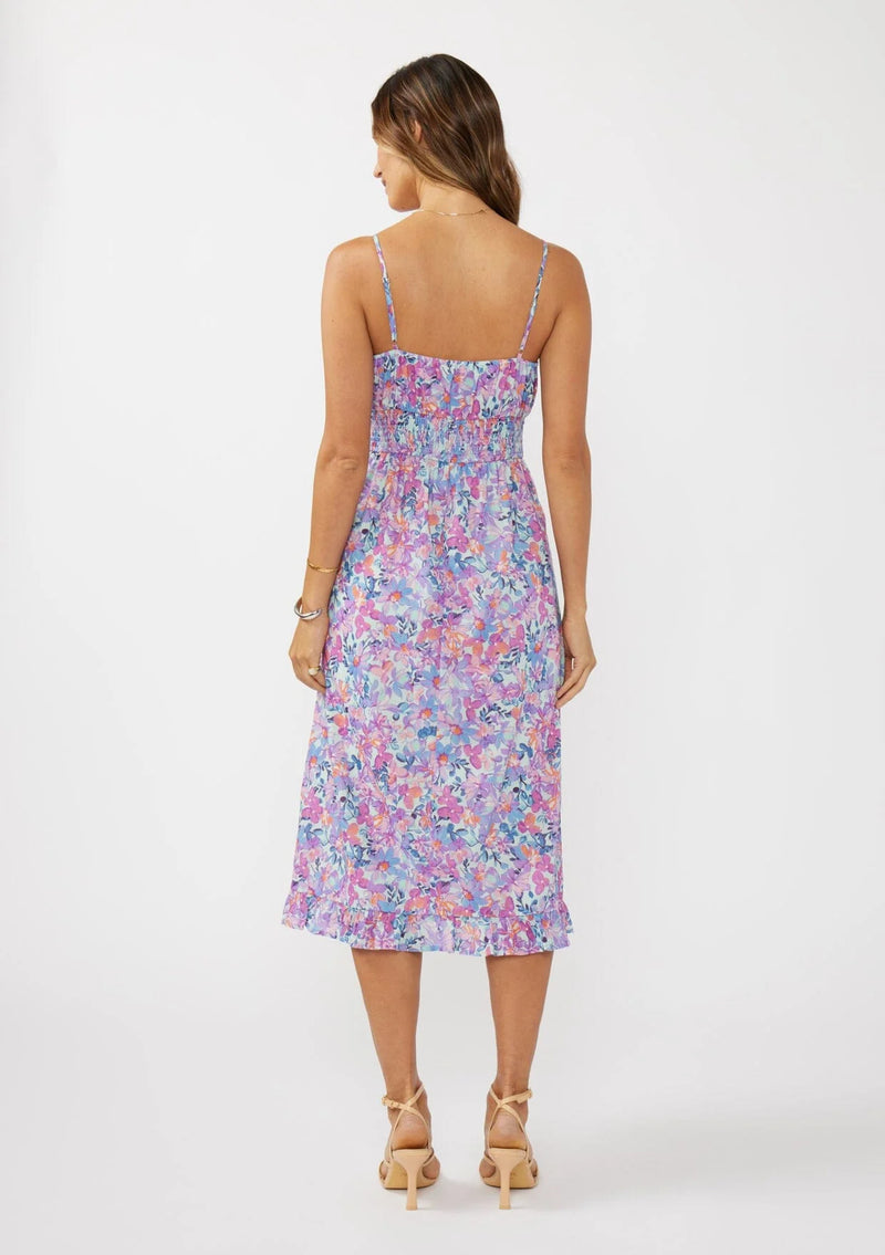 LOVESTITCH|Spaghetti Strap Bust Midi Dress