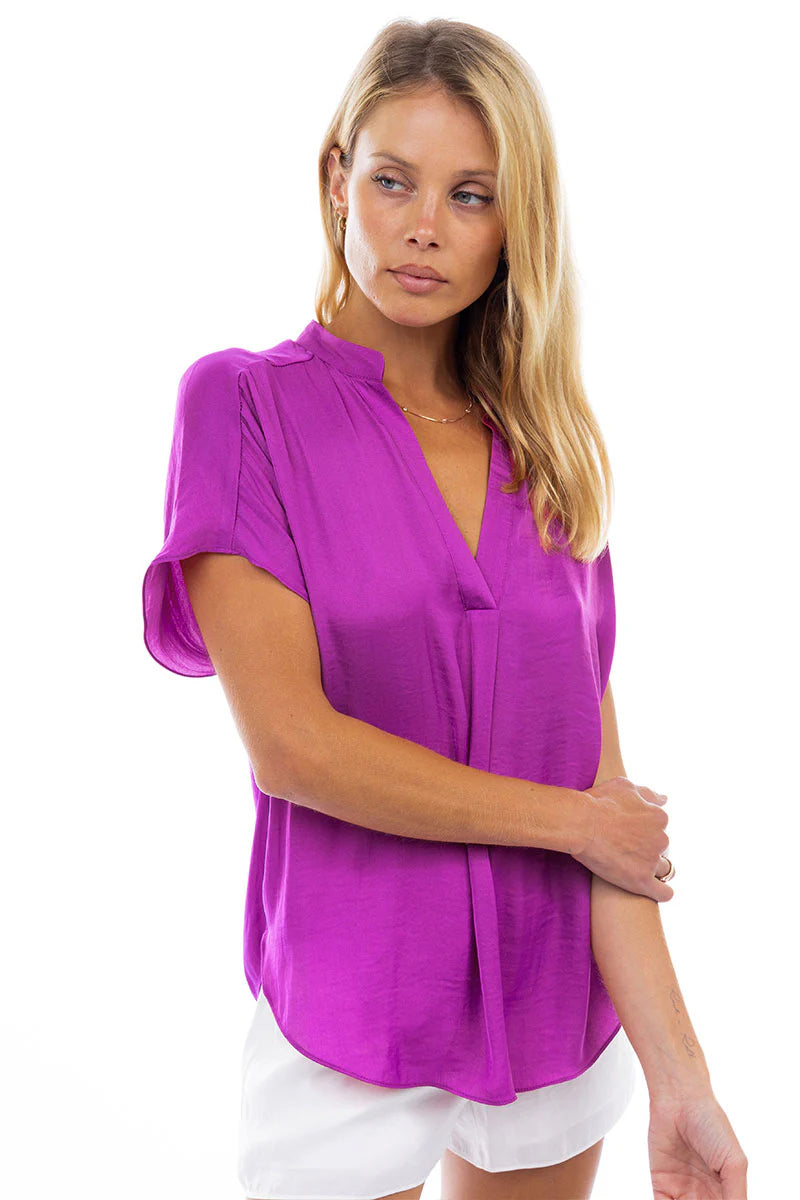 Naked Zebra| Satin Blouse