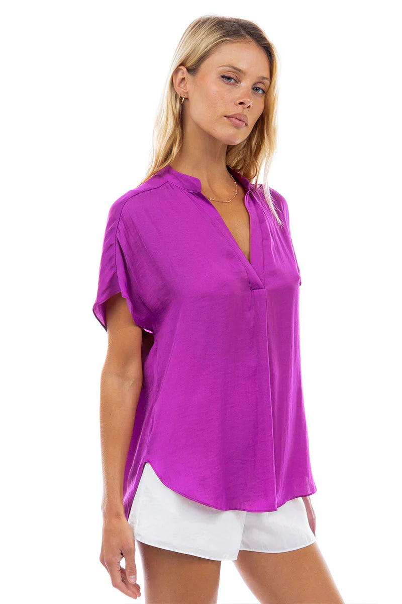 Naked Zebra| Satin Blouse