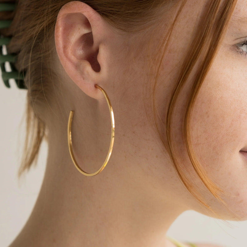 THIN HAMMERED HOOPS