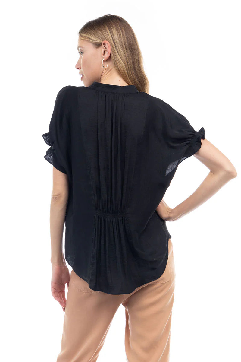 Naked Zebra|Flutter Sleeve Blouse