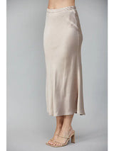 Satin Midi Skirt