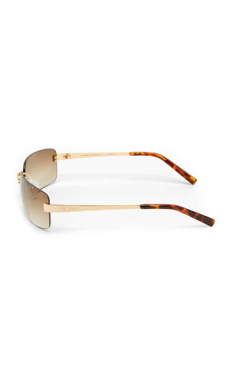 The Hill Rectangular-Frame Metal Sunglasses - MELAS CLOTHING CO.