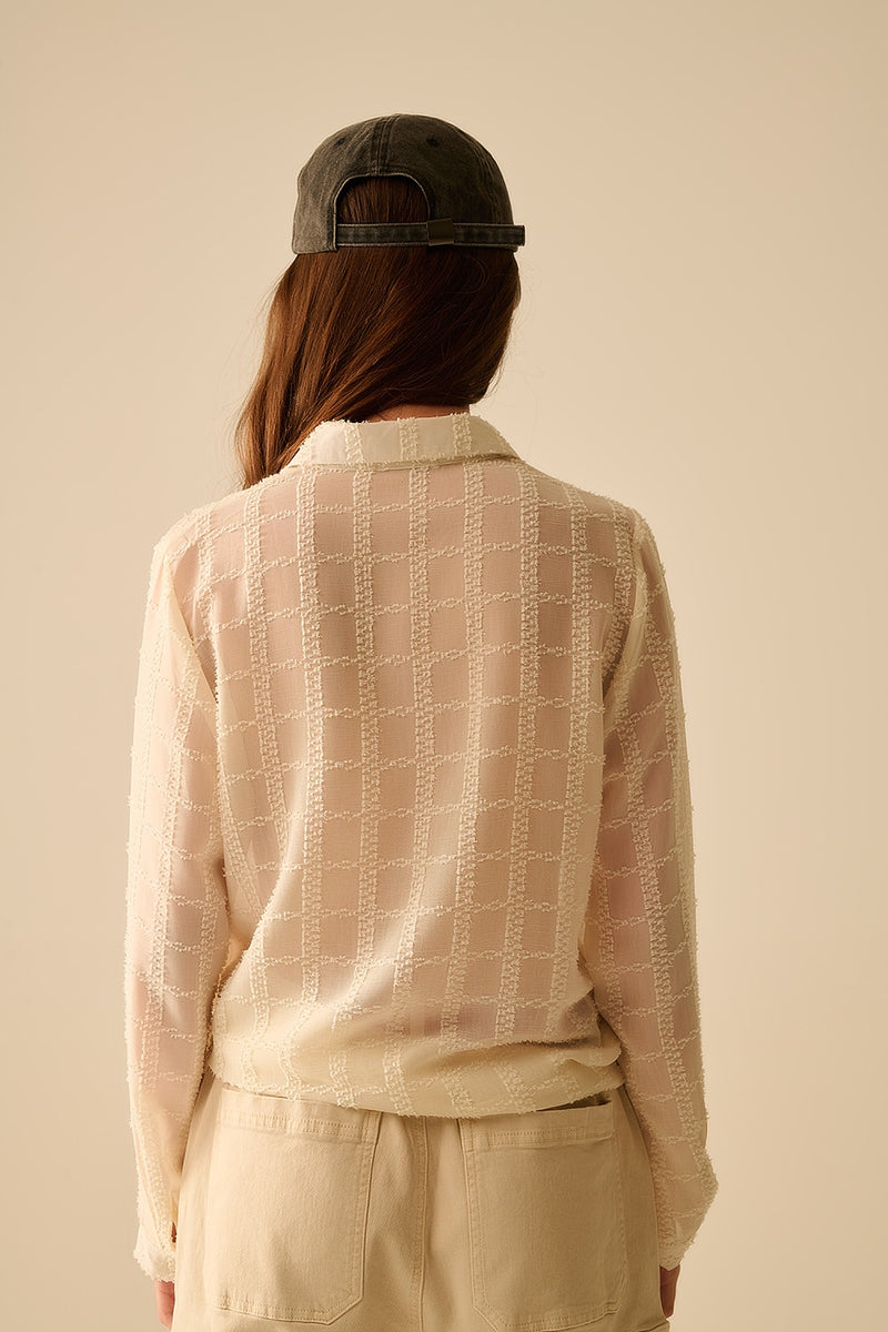 Q2|Sequin Chiffon Top