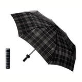 Black Plaid Bottle Umbrella