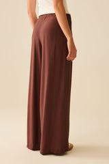 Q2| Wide-Leg Pant Chocolate