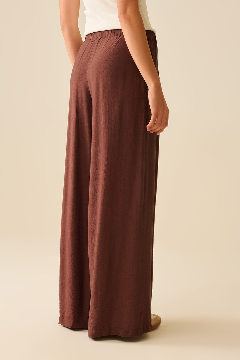 Q2| Wide-Leg Pant Chocolate