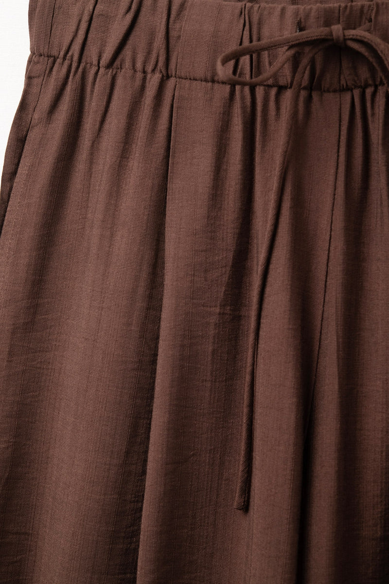 Q2| Wide-Leg Pant Chocolate