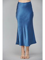 Satin Midi Skirt