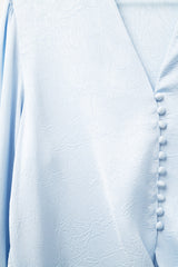 Q2| Cropped Buttoned Knot Top