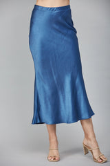 Satin Midi Skirt