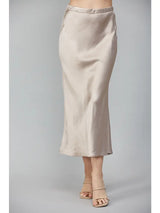 Satin Midi Skirt