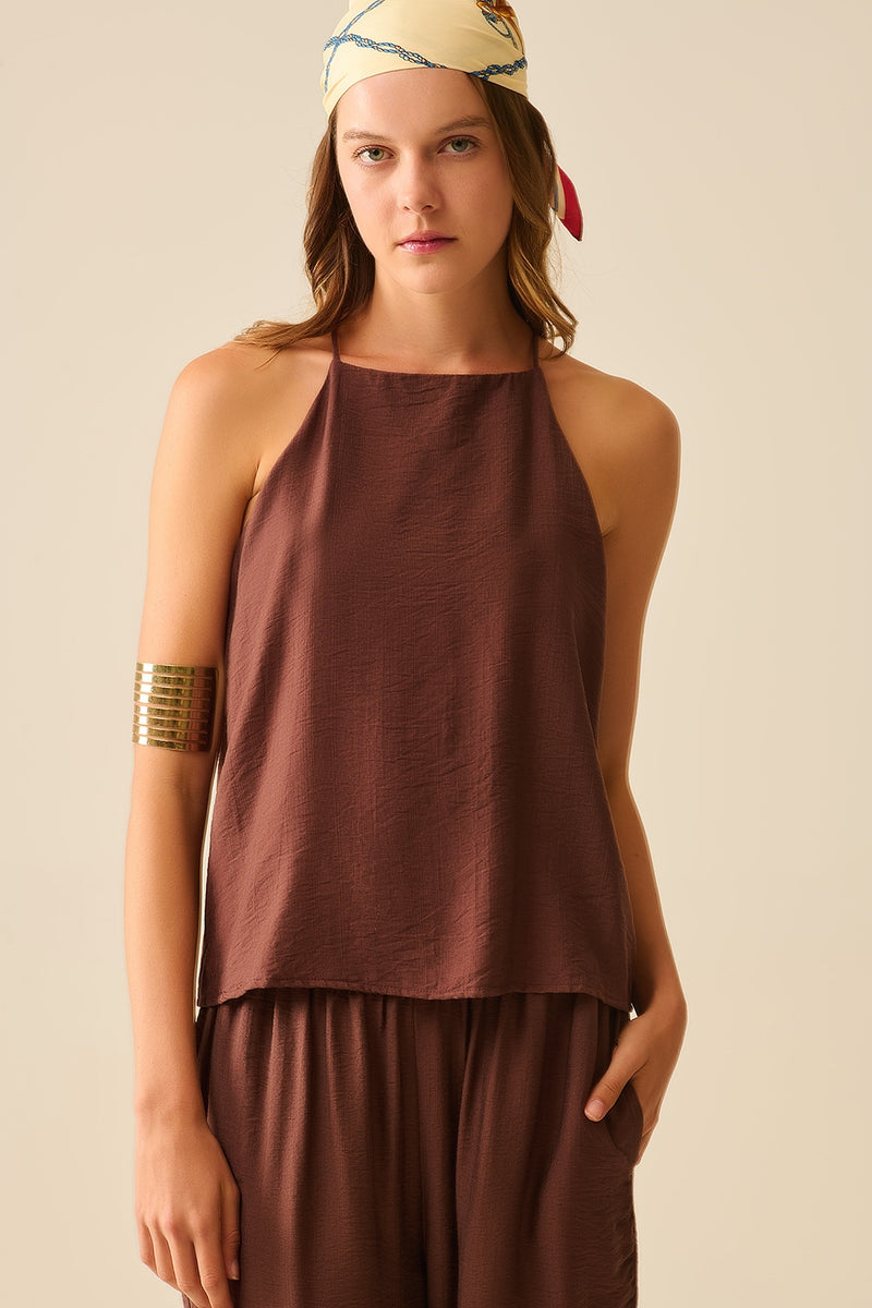 Q2| Halter Neck Basic Tank