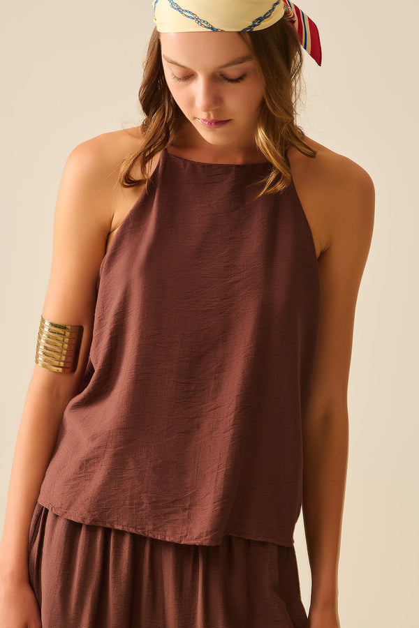 Q2| Halter Neck Basic Tank