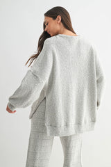 Mono B|Marina Textured Cotton Blend Knit Henley