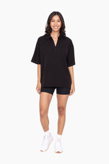 Mono B|Oversized Collared Tee