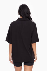 Mono B|Oversized Collared Tee