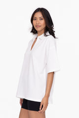 Mono B|Oversized Collared Tee