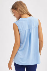 SOLID NECKLINE TANK