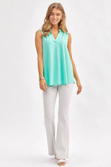 SOLID NECKLINE TANK